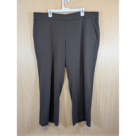 Lane Bryant Pants - Lane Bryant Brown Pull On Dress Pants Womens 22/24 Petite Plus Size Stretch